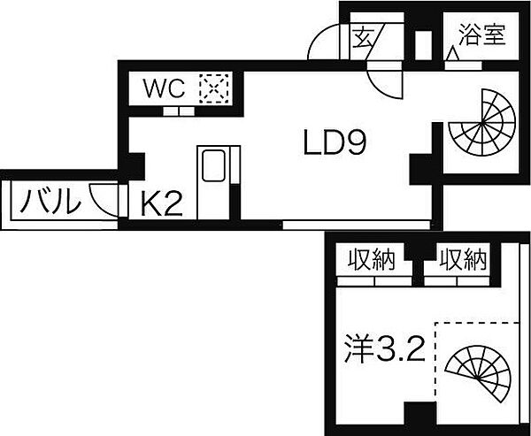 ANNTS(アンツ) 501｜北海道札幌市豊平区中の島一条3丁目(賃貸マンション1LDK・5階・35.00㎡)の写真 その2