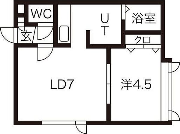 アローハウスII 206｜北海道札幌市中央区宮の森二条7丁目(賃貸アパート1LDK・2階・30.14㎡)の写真 その2