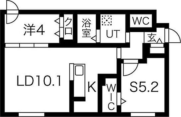 北6西28新築賃貸MS 405｜北海道札幌市中央区北六条西28丁目(賃貸マンション2LDK・4階・50.01㎡)の写真 その2