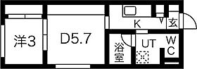 メニーズコート南郷13ST 401 ｜ 北海道札幌市白石区南郷通14丁目南北3-34（賃貸マンション1DK・4階・26.80㎡） その2