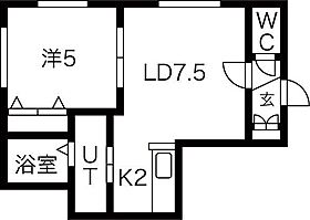 EAST　BLUE 103 ｜ 北海道札幌市東区北十二条東11丁目4-5（賃貸アパート1LDK・1階・32.92㎡） その2