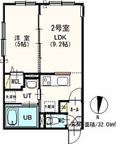 イングレッソ南7条 402 ｜ 北海道札幌市中央区南七条西12丁目3-24（賃貸マンション1LDK・4階・32.01㎡） その2