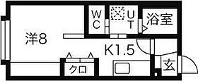 クレアN26 206 ｜ 北海道札幌市北区北二十六条西2丁目2-12（賃貸マンション1K・2階・24.00㎡） その2