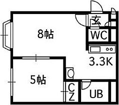 アクアボーン8・8 405 ｜ 北海道札幌市中央区南八条西8丁目522-4（賃貸マンション1LDK・4階・33.00㎡） その1