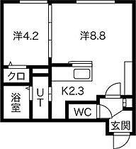 Premiere二十四軒WEST 302 ｜ 北海道札幌市西区二十四軒四条7丁目4（賃貸マンション1LDK・3階・33.95㎡） その2