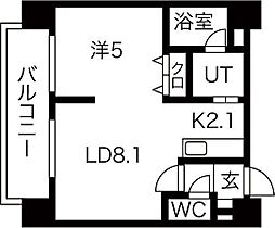 MYプラザ円山公園 806 ｜ 北海道札幌市中央区北一条西24丁目2-8（賃貸マンション1LDK・8階・35.75㎡） その2