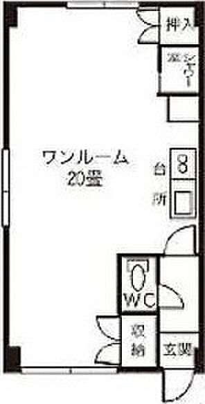 ミュゼ伏見 502｜北海道札幌市中央区南十九条西14丁目(賃貸マンション1R・4階・32.40㎡)の写真 その3