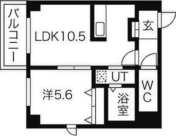 foresta 702｜北海道札幌市豊平区中の島一条4丁目(賃貸マンション1LDK・7階・40.95㎡)の写真 その2