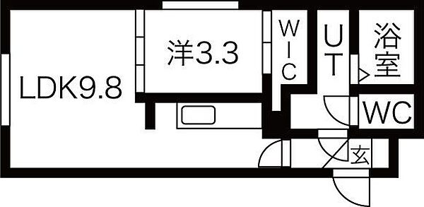 シエナ 101｜北海道札幌市中央区南十二条西9丁目(賃貸マンション1LDK・1階・32.57㎡)の写真 その2