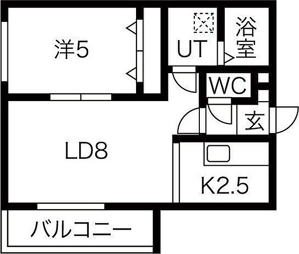 GLASS MARE西町(グラスマーレニシマチ) 305｜北海道札幌市西区西町北18丁目(賃貸マンション1LDK・3階・34.78㎡)の写真 その2