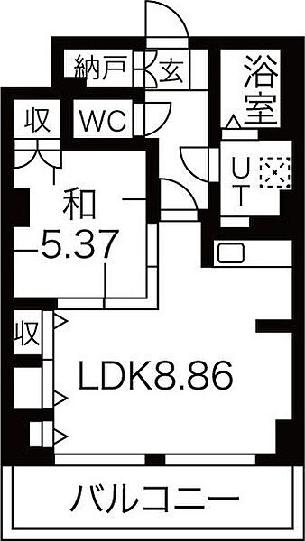 residence carp札幌 1705｜北海道札幌市中央区南六条西1丁目(賃貸マンション1LDK・17階・43.15㎡)の写真 その3