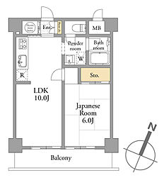ダイアパレス三軒茶屋 1LDKの間取図画像