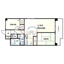 朝日プラザ北田辺  ｜ 大阪府大阪市東住吉区北田辺5丁目（賃貸マンション2LDK・6階・55.00㎡） その2