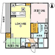 Clashist南住吉  ｜ 大阪府大阪市住吉区南住吉1丁目（賃貸アパート2LDK・1階・59.28㎡） その2