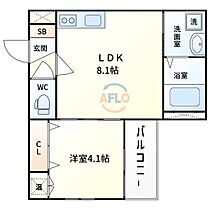 Casa Del SolIII  ｜ 大阪府大阪市住吉区住吉2丁目（賃貸アパート1LDK・1階・29.50㎡） その2