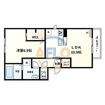 メゾンドフルールI  ｜ 大阪府大阪市東住吉区今川4丁目（賃貸アパート1LDK・2階・44.64㎡） その2