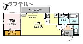 埼玉県入間市鍵山2丁目（賃貸アパート1LDK・1階・43.61㎡） その2