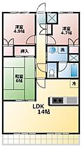 オークヴィラージュ141（A）  ｜ 埼玉県所沢市西所沢1丁目14-4（賃貸マンション3LDK・3階・65.43㎡） その2