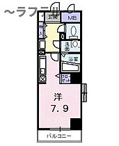 埼玉県所沢市寿町（賃貸マンション1R・7階・24.94㎡） その2