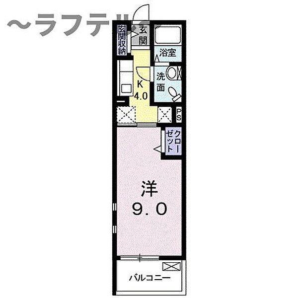 埼玉県所沢市東狭山ケ丘1丁目(賃貸アパート1K・3階・28.30㎡)の写真 その2