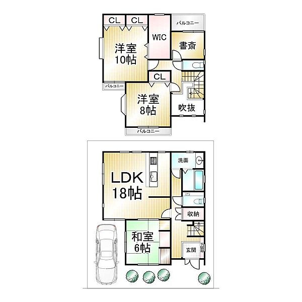 間取りを拡大表示