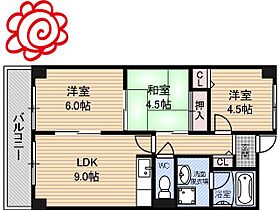 大阪府東大阪市川俣1丁目（賃貸マンション3LDK・5階・56.13㎡） その2