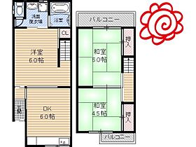 大阪府東大阪市鴻池徳庵町（賃貸テラスハウス3DK・1階・53.00㎡） その2