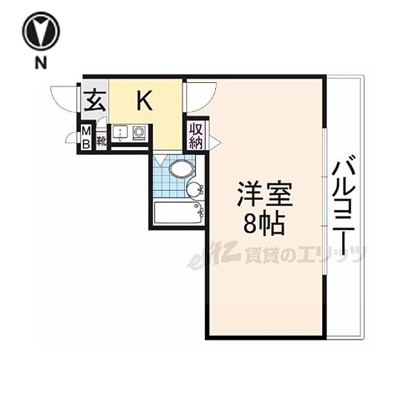 奈良県生駒市辻町(賃貸マンション1K・2階・21.39㎡)の写真 その2