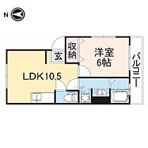 奈良県天理市川原城町（賃貸マンション1LDK・4階・36.00㎡） その2