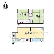 西田コートハウス E ｜ 奈良県橿原市城殿町（賃貸テラスハウス2LDK・1階・51.78㎡） その2