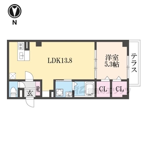 ＡＲＣＥＮＣＵＥＬＣＯＵＲＴ橿原神宮前 102｜奈良県橿原市見瀬町(賃貸マンション1LDK・1階・45.11㎡)の写真 その2