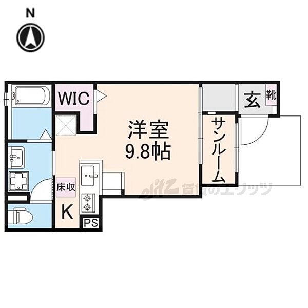 フィオーレ 105｜奈良県北葛城郡王寺町本町2丁目(賃貸アパート1R・1階・29.40㎡)の写真 その2