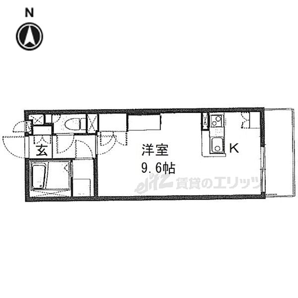 奈良県大和郡山市九条町(賃貸マンション1K・2階・27.80㎡)の写真 その2