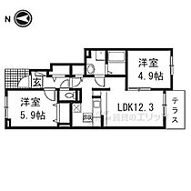 サンアムール 102 ｜ 奈良県吉野郡大淀町大字桧垣本（賃貸アパート2LDK・1階・51.90㎡） その2