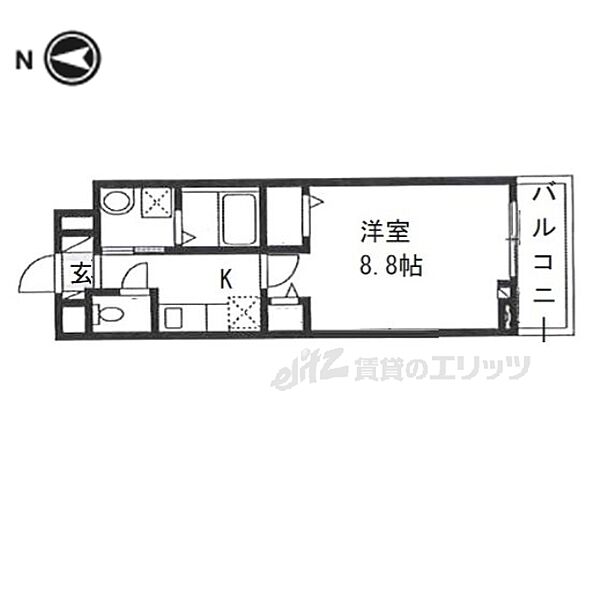 シャトーエレガント 302｜大阪府門真市三ツ島4丁目(賃貸アパート1K・3階・29.91㎡)の写真 その1