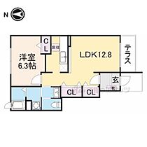 グラシュー 102 ｜ 奈良県橿原市新口町（賃貸アパート1LDK・1階・46.49㎡） その2