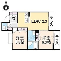 シャーメゾンレジデンス明日香 105 ｜ 奈良県橿原市内膳町３丁目（賃貸マンション2LDK・1階・57.84㎡） その2