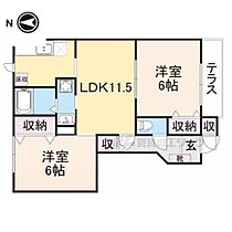 トウッティ・ベネ 102 ｜ 奈良県橿原市曽我町（賃貸アパート2LDK・1階・52.75㎡） その2