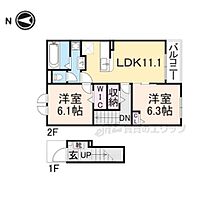 奈良県天理市田町（賃貸アパート2LDK・2階・56.12㎡） その2