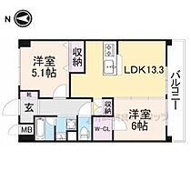 サンビレッジＮＡＲＡ 103 ｜ 奈良県磯城郡田原本町大字三笠（賃貸マンション2LDK・1階・58.24㎡） その2