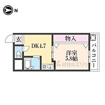 森田マンション 106 ｜ 奈良県橿原市醍醐町（賃貸マンション1DK・2階・25.92㎡） その2