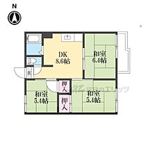 奈良県生駒郡斑鳩町興留2丁目（賃貸アパート3DK・1階・42.00㎡） その1