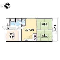 第6サンコウヒルズ南館 3LDKの間取図画像