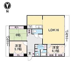 間取図画像 3LDK