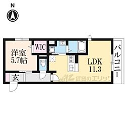 ベルヴェール 3階1LDKの間取り