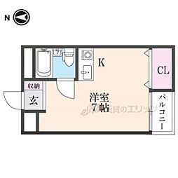 寿ビル ワンルームの間取図画像
