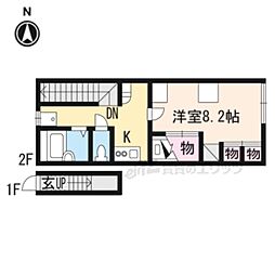 レオパレスサイトウ 1Kの間取図画像