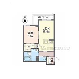 シャーメゾン ジュネス 1LDKの間取図画像