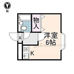 ポストマンション ワンルームの間取図画像