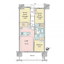間取図画像 1SLDK